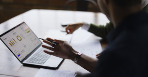 Generic people at a desk
