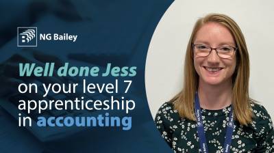 It’s level seven success for Finance Analyst apprentice Jess Shephard 