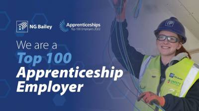 NG Bailey is as a Top 100 Apprenticeship Employer